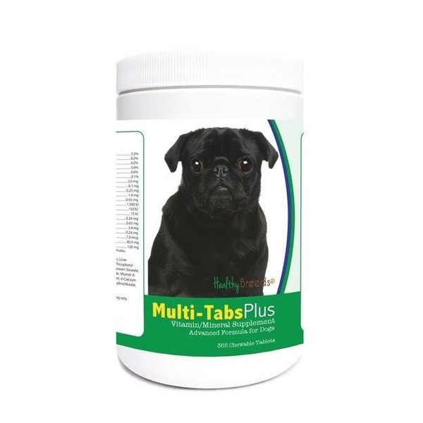 Healthy Breeds Healthy Breeds 840235123316 Pug Multi-Tabs Plus Chewable Tablets - 365 Count 840235123316